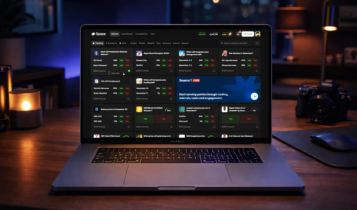 Space — Fintech project by Cyber Studio